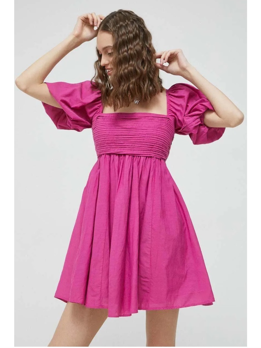 Abercrombie & Fitch Women’s Magenta Smocked mini dress Size M